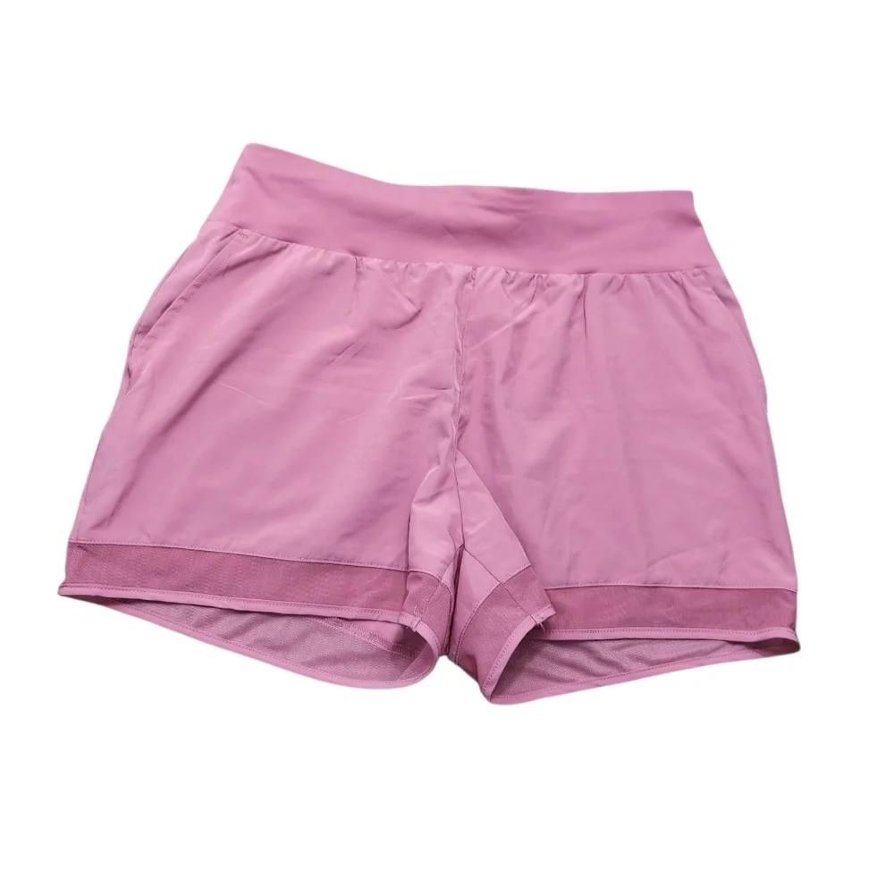 Telluride Mesh Hem Pink Shorts
